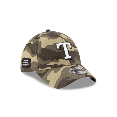 Texas Rangers Gorra | New Era MLB Armed Forces Weekend 39thirty Stretch Fit Cap Mexico - Verdes